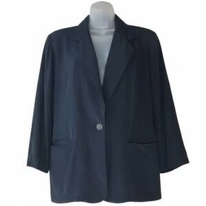 Silks by Joan Leslie Dark Blue Jacket Blazer 12